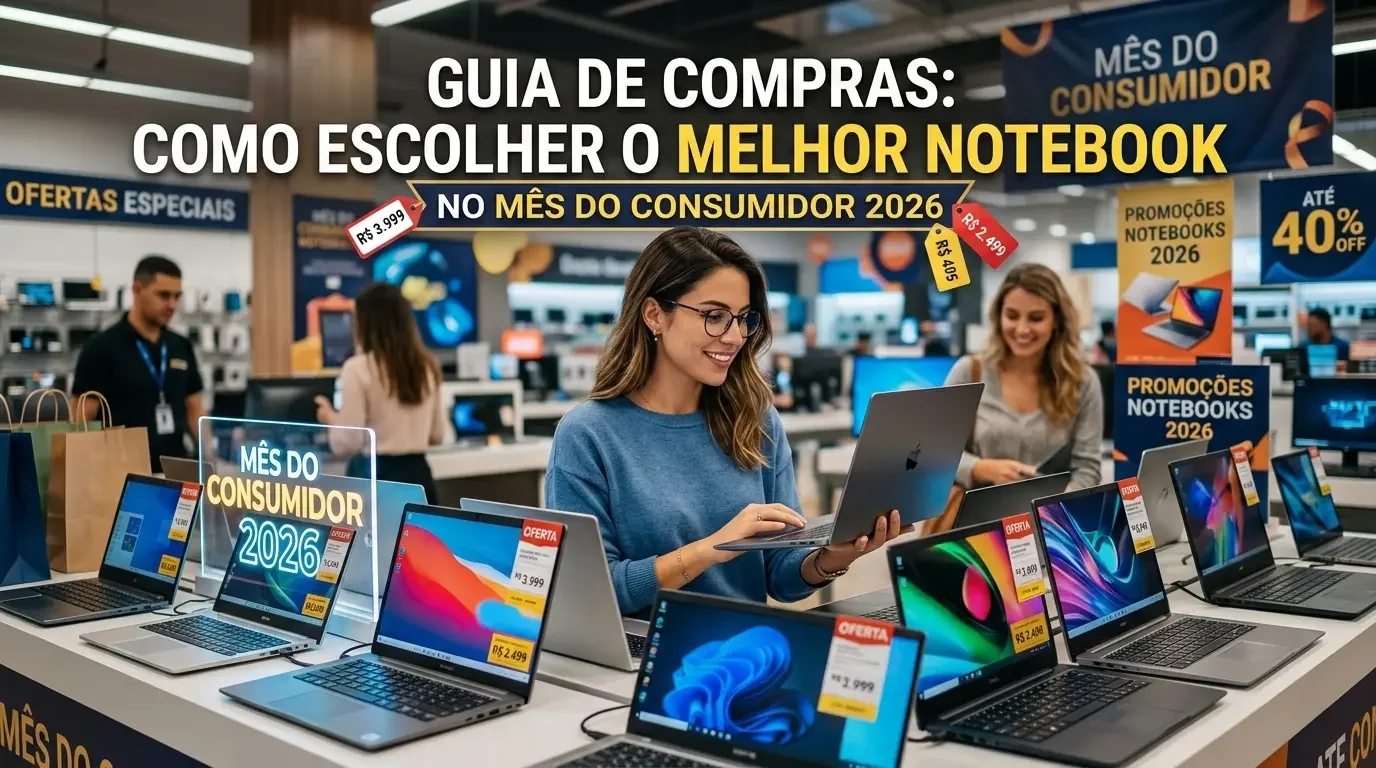 Guia de Compras: Como Escolher o Melhor Notebook no Mês do Consumidor 2026