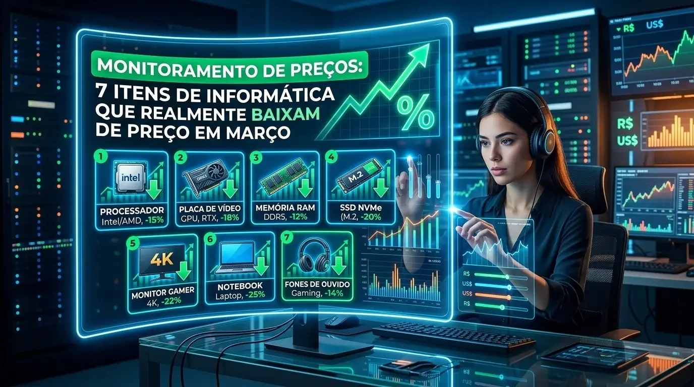 Monitoramento de Preços: 7 Itens de Informática que Baixam de Preço em Março  2026
